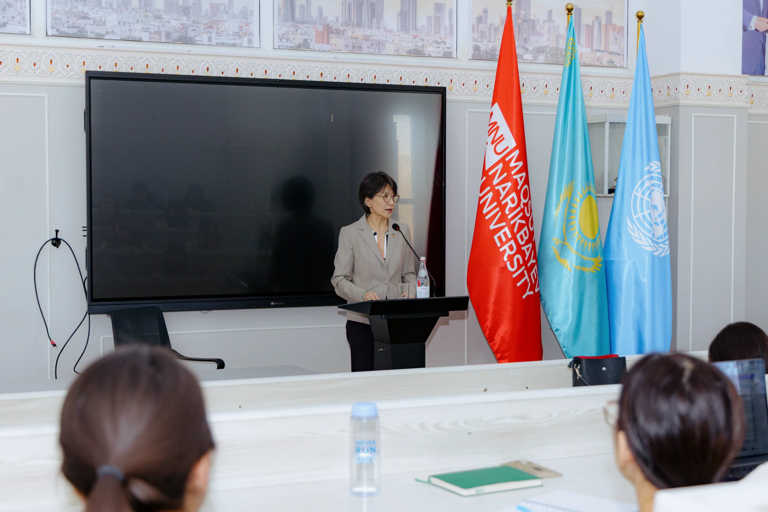 United Nations Resident Coordinator Delivers a Lecture at MNU