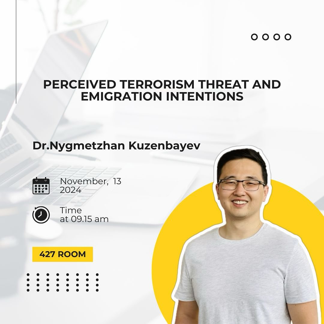 You are invited to an open lecture within the Dean’s Lecture Series delivered by Dr. Nygmetzhan Kuzenbayev, ISE Assistant Professor