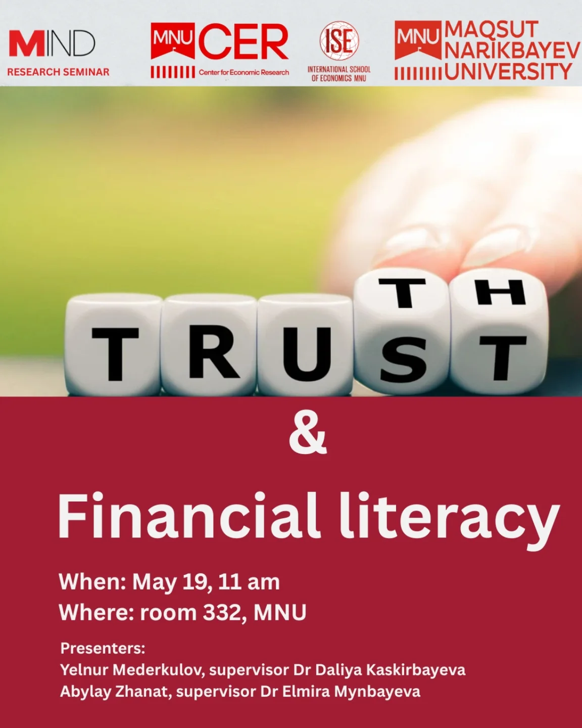 We are delighted to invite you to an inspiring session exploring research in Economics and Finance!