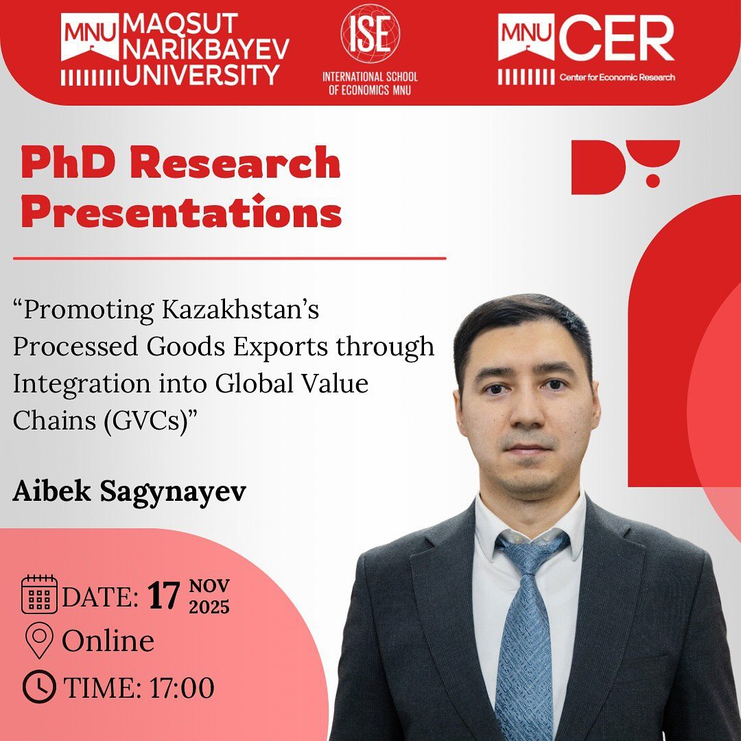 Join us online for an insightful presentation by our PhD candidate Aibek Sagynayev!