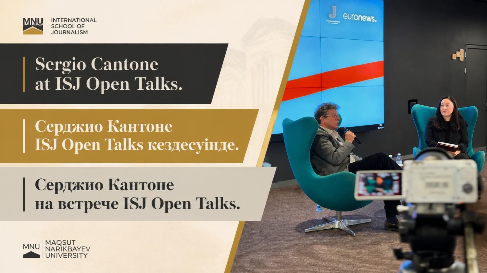Sergio Cantone shares international reporting experience at ISJ Open Talks