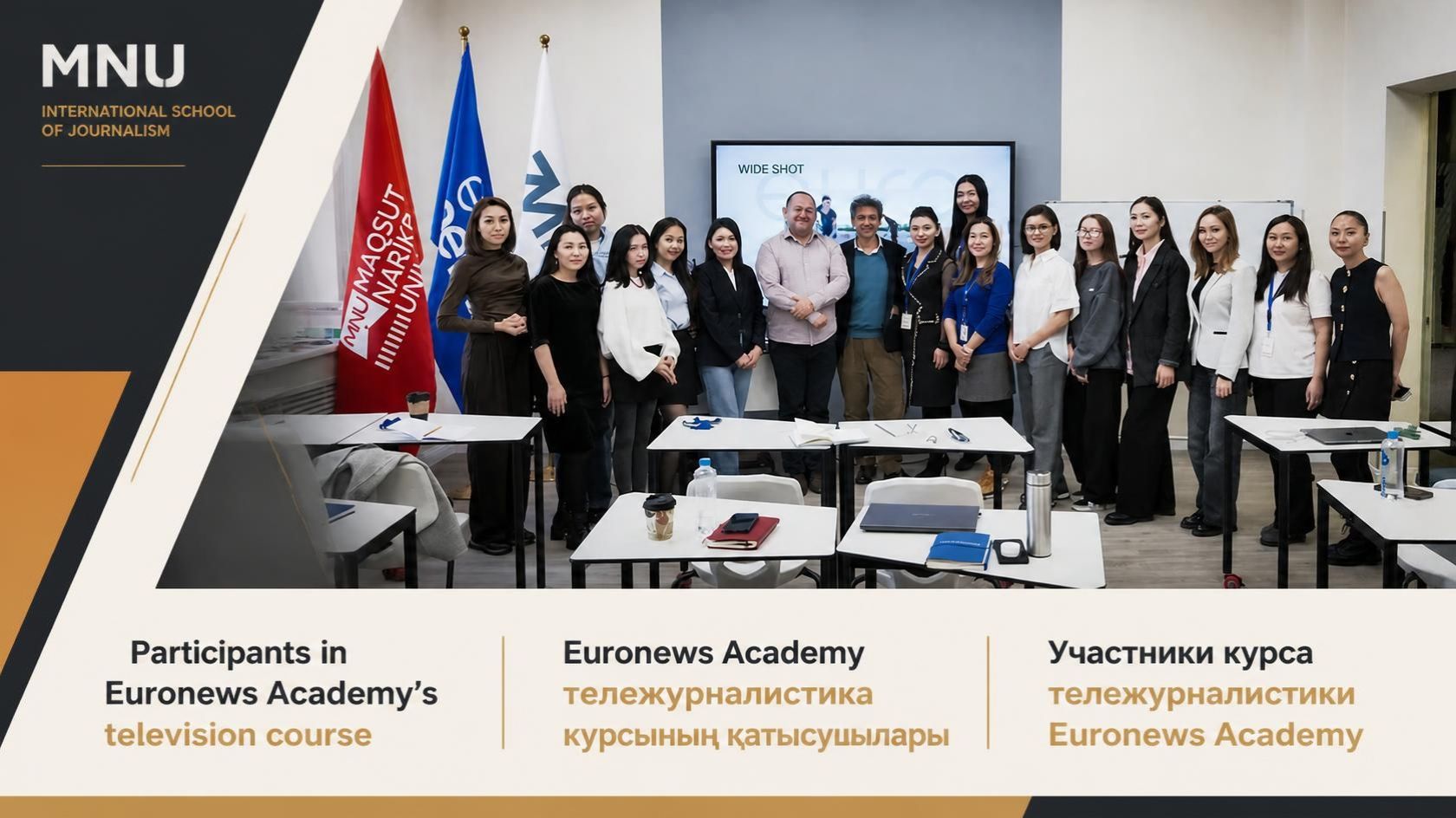 More than 20 media professionals attend Euronews Academy’s television course