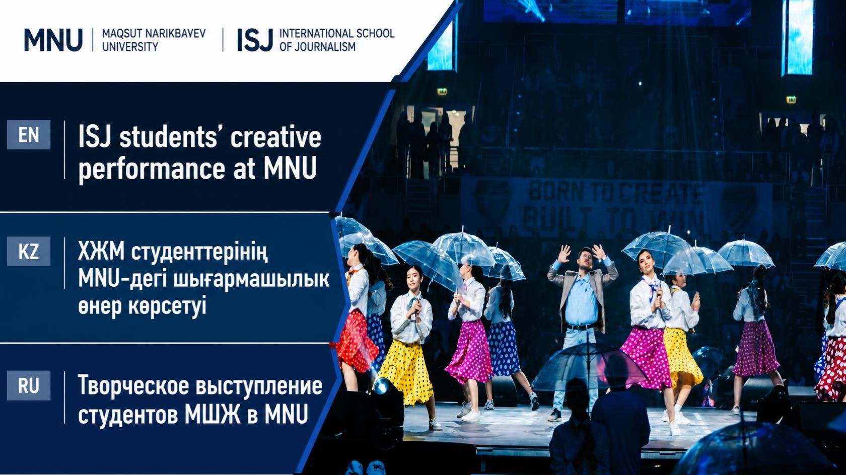 ISJ’s creative performance receives a special MNU award
